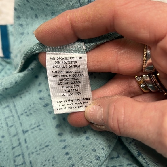 Toad & Co Teal Printed Tank Size Small - Picture 10 of 12